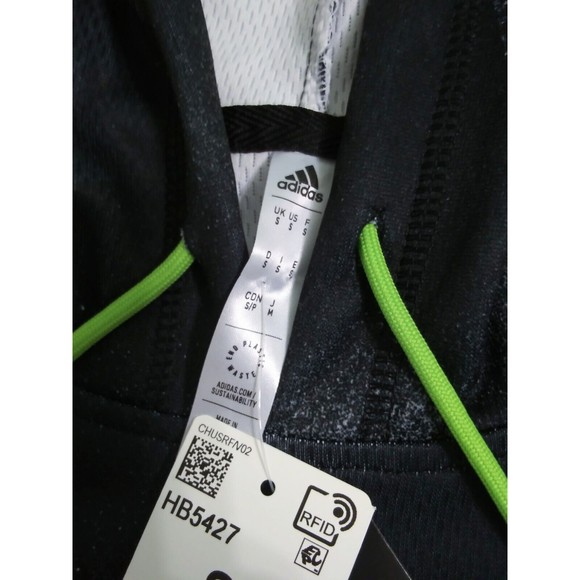 Adidas Mens Small Donovan Mitchell Short Sleeve Shooter Hoodie Sweatshirt HB5427 - Picture 4 of 9